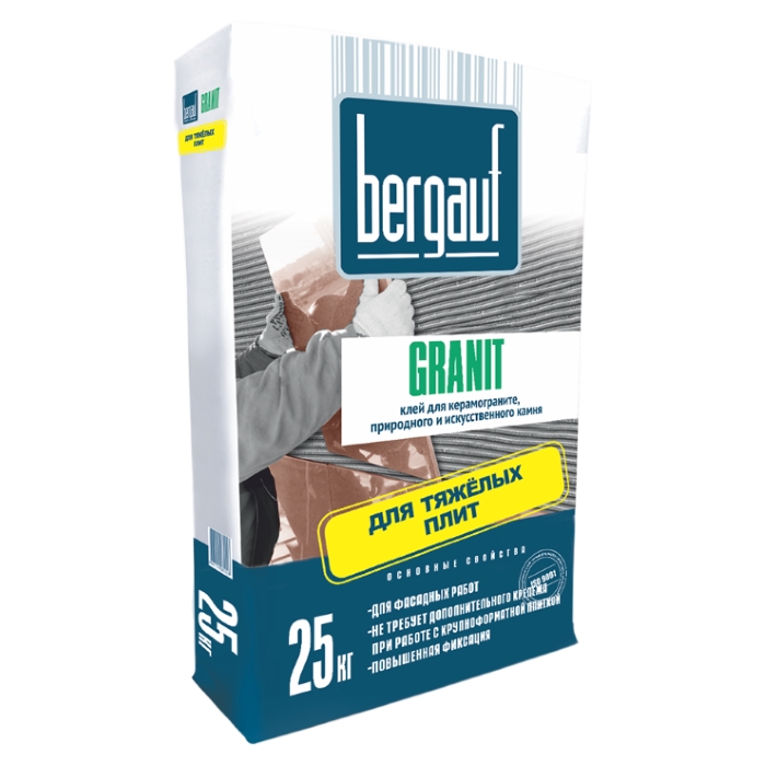 Bergauf Granit клей для керамогранита и природного камня 25кг