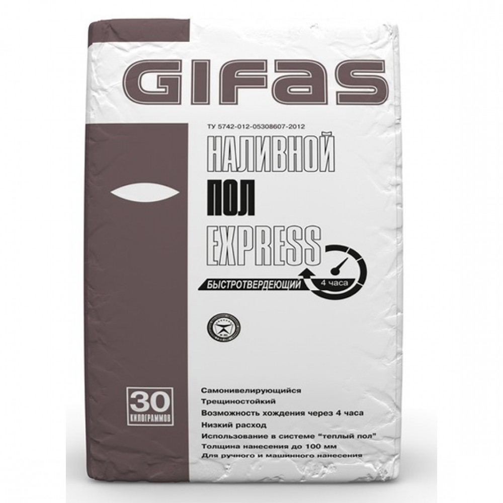 Gifas Express пол самонивелирующий универсальный полимер. 30кг