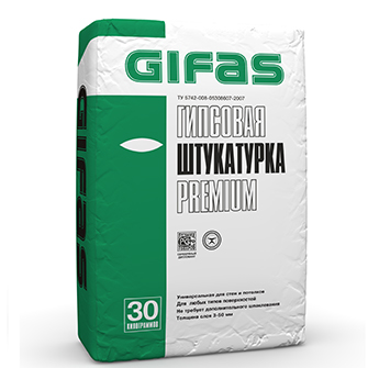 Gifas Premium штукатурка гипсовая 30кг