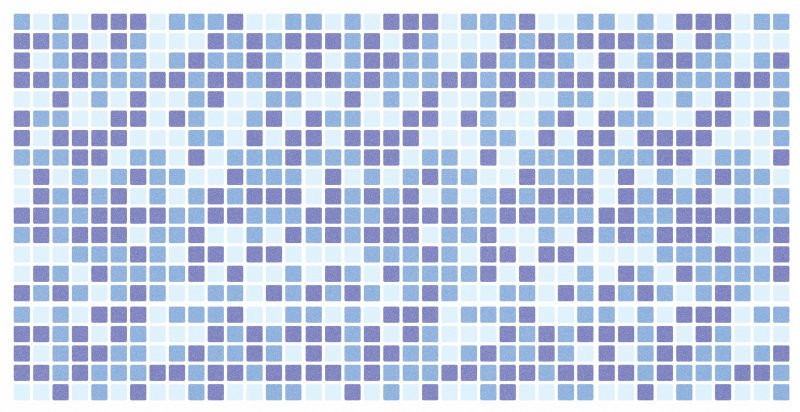 Панель ПВХ мозаика "Голубой микс" 485*960мм