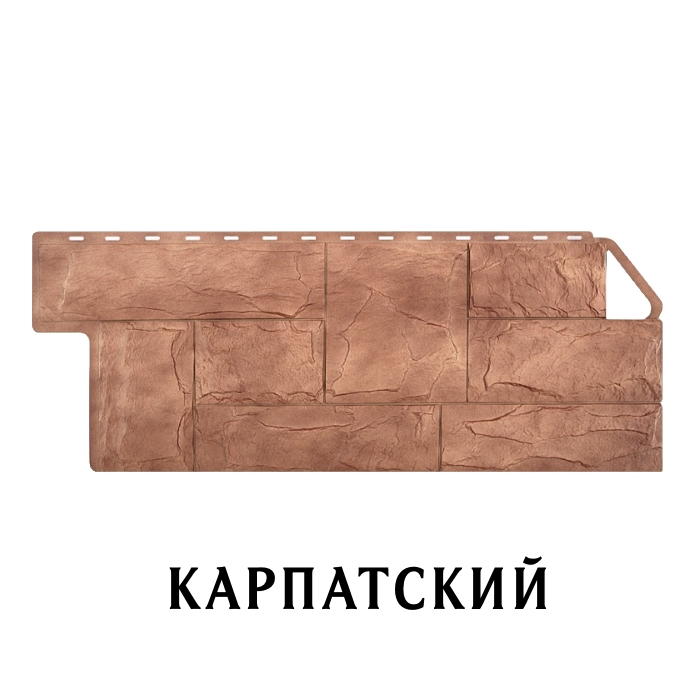Фасадная панель "Гранит Карпатский" 1140х470х23мм