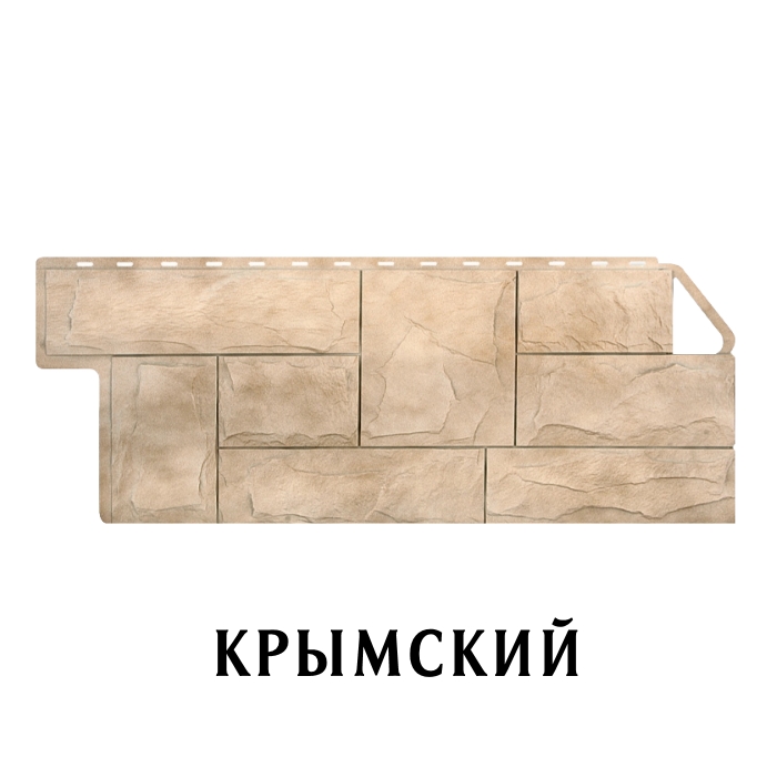 Фасадная панель "Гранит Крымский" 1140х470х23мм