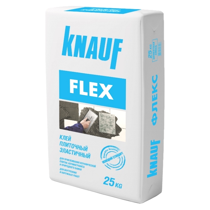 Knauf Флекс клей для керамической плитки и керамогранита эластичный 25кг
