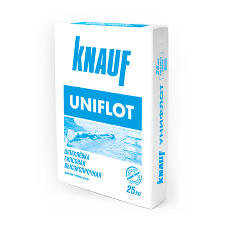 Knauf Uniflot шпатлевка гипсовая высокопрочная 25кг