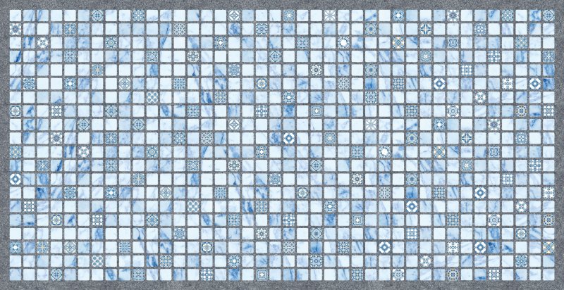 Панель ПВХ мозаика "Лазурь" 485*960мм