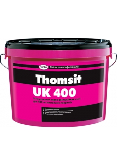 "Thomsit UK 400" клей водно-дисперсионный универсальный для текстильных и ПВХ покрытий, 7кг